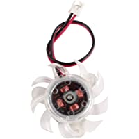 TOOGOO(R)35mm Ventilador de refrigeracion de tarjeta grafica VGA de plastico claro Enfriador para PC computador